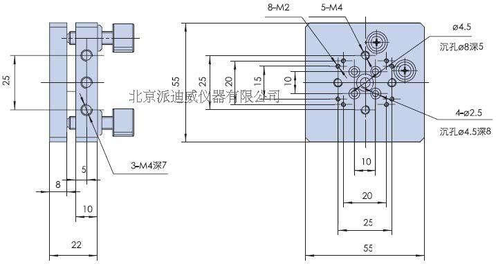 PQ230-5 精密型手動(dòng)傾斜臺(tái)（雙軸） 傾斜平臺(tái) 調(diào)整臺(tái)
